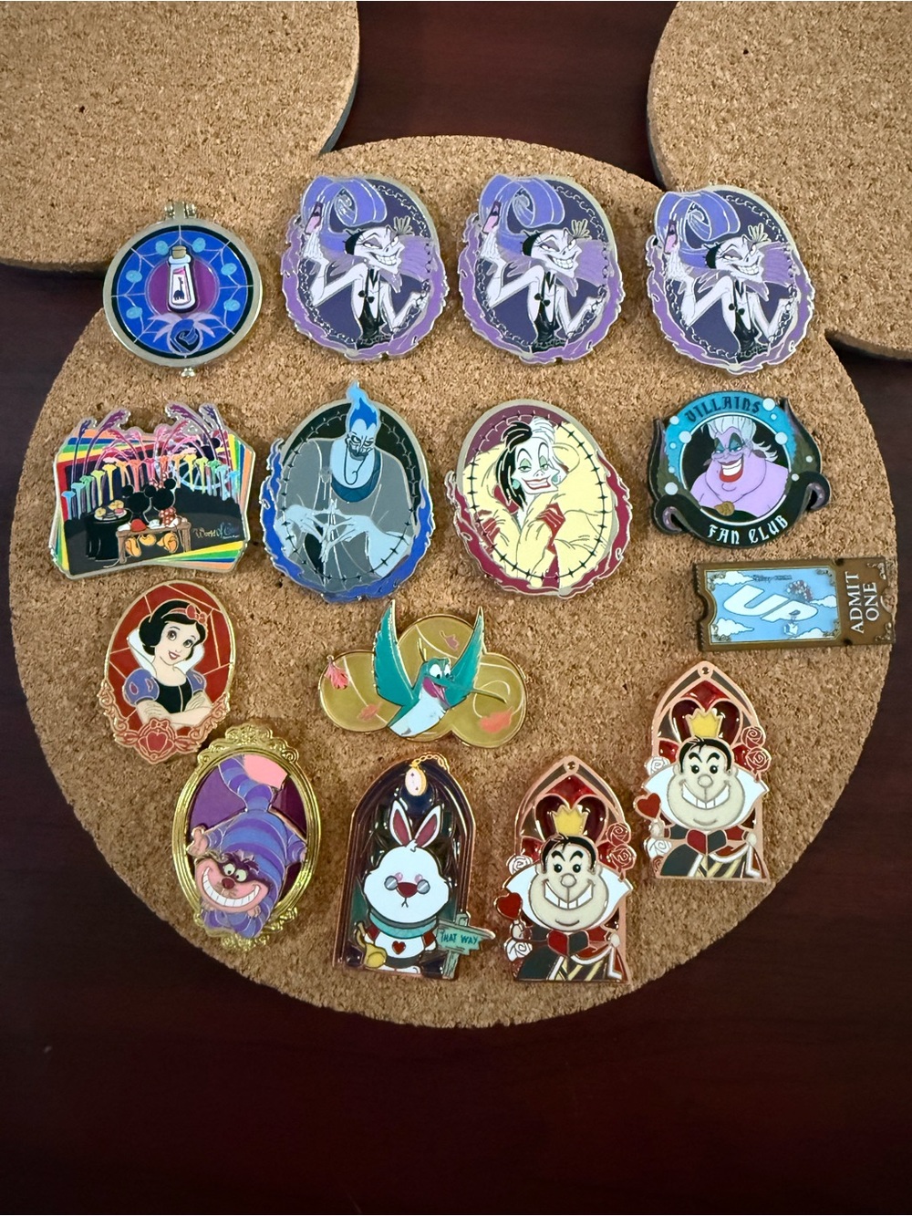 Assorted Disney Villain & Character Enamel Pin Lot - Loungefly and other brands